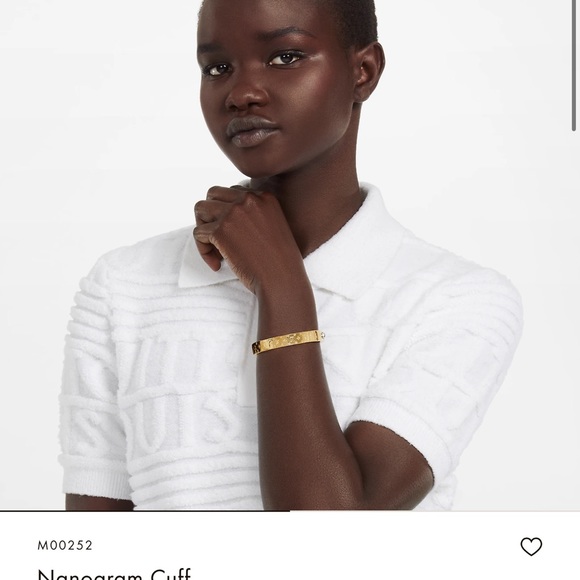 Louis Vuitton Brass Nanogram cuff 💕 - Picture 5 of 13